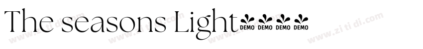 The seasons Light字体转换